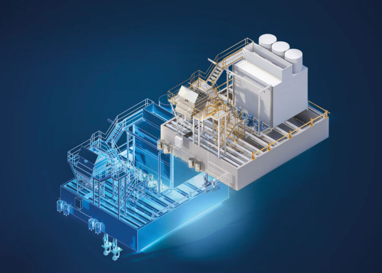 digitalni blizanac Grafik Siemens izvor Glasstec