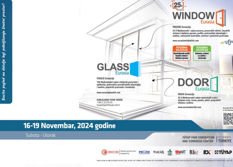 25. Sajam WINDOW Eurasia, 16. Sajam DOOR Eurasia i 14. Sajam GLASS Eurasia