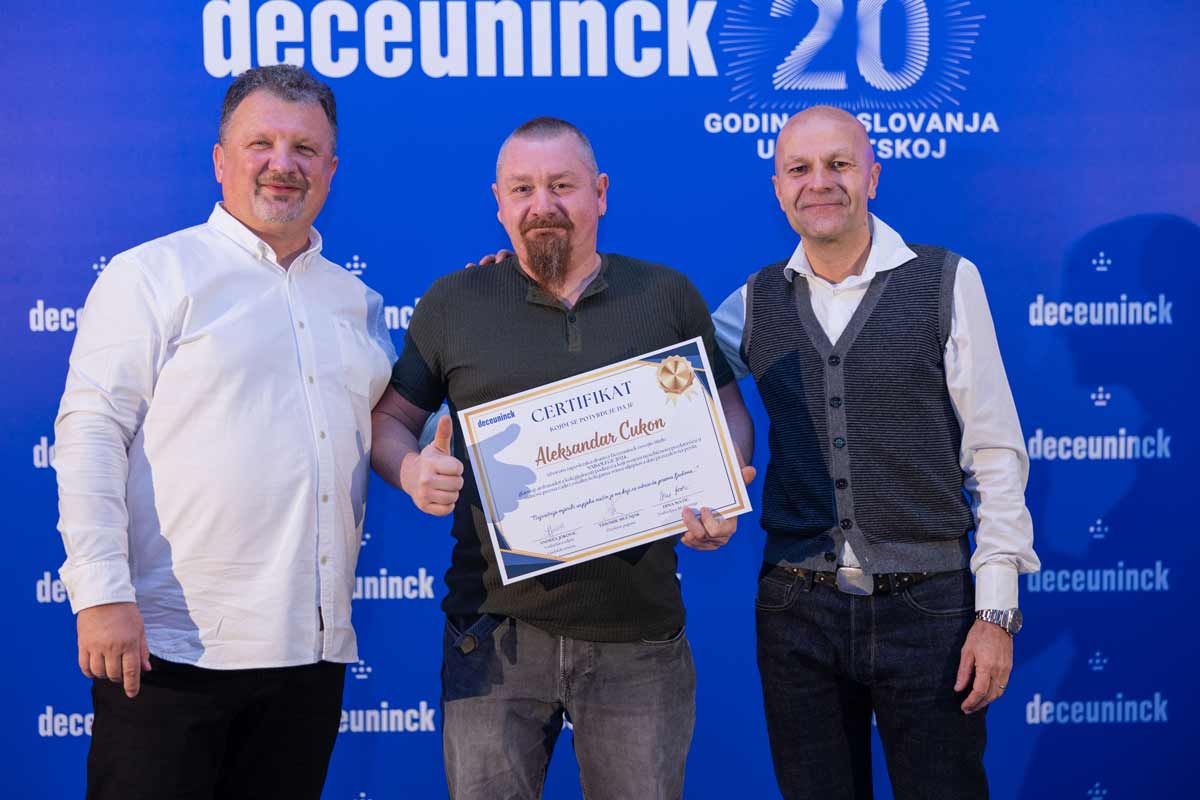 Deceuninck svečano obilježio 20 godina uspješnog poslovanja u Hrvatskoj / foto: Deceuninck