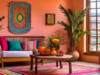 Dizajn enterijera dnevne sobe u meksičkom stilu