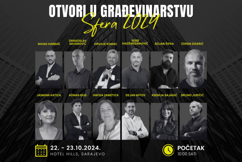 Konferencija i sajam Sfera 2024: Otvori u građevinarstvu, panelisti