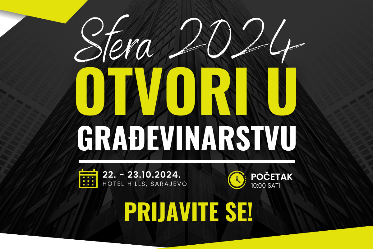 Konferencija i sajam Sfera 2024: Otvori u građevinarstvu